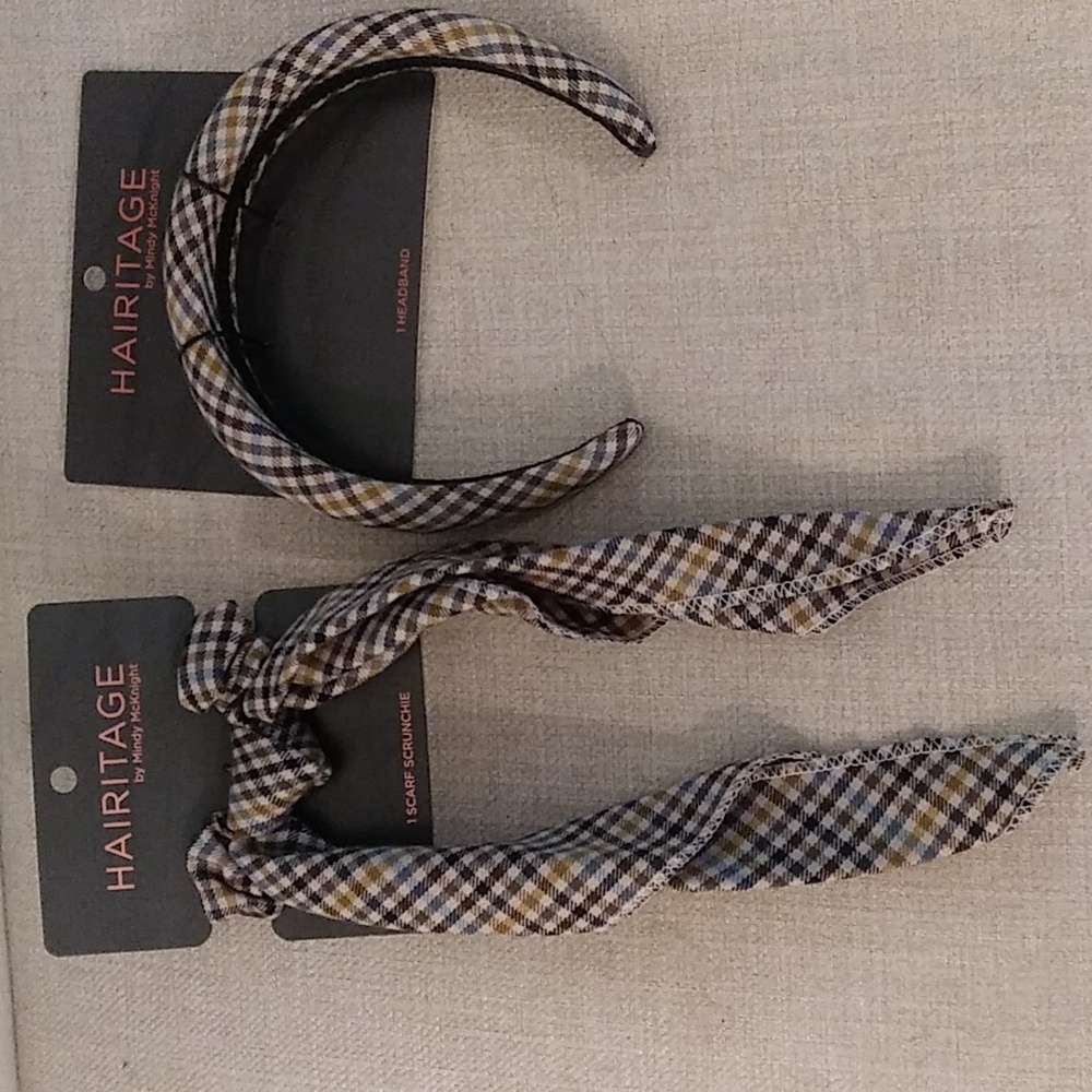 *Hairitage by Mindy McKnight scarf scrunchie & headband bundle